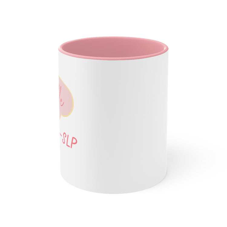 custom SLP credentials + name 11 oz mug