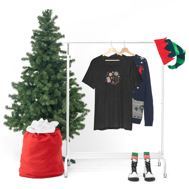 festive merry speech path short sleeve tee