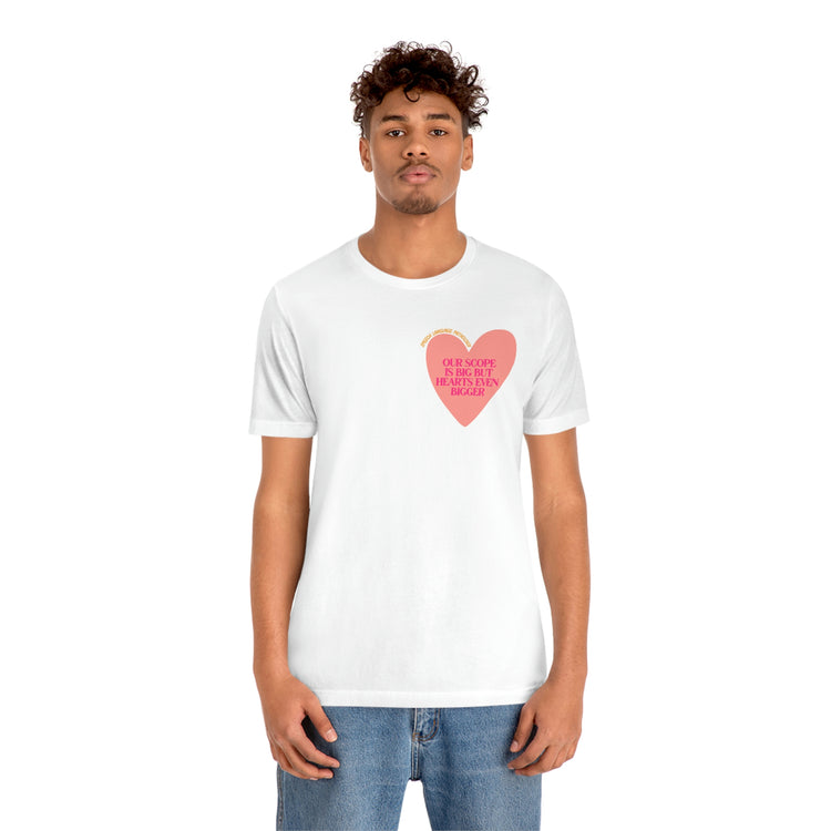 slp heart scope short sleeve tee