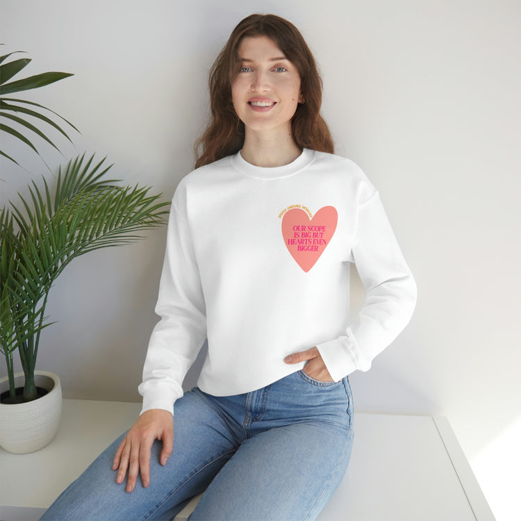 slp heart scope crewneck