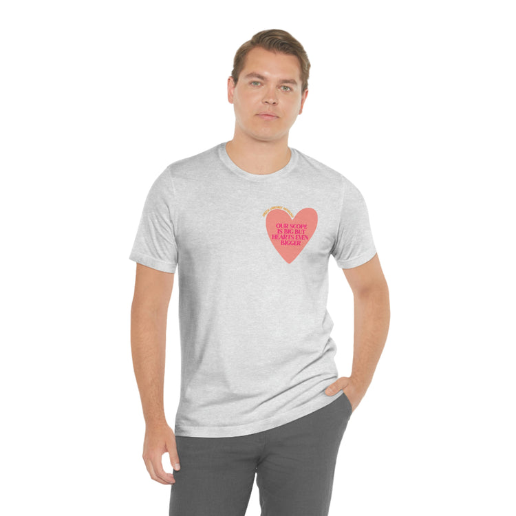 slp heart scope short sleeve tee