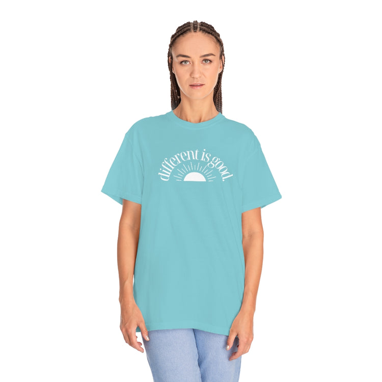 different is good sun comfort colors tee