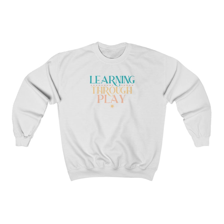 learning through play SLP crewneck