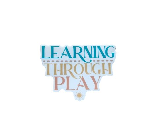SLP sticker - learning through play