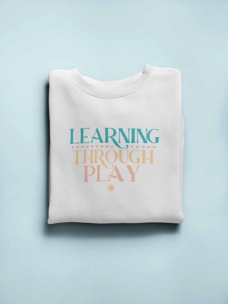 learning through play SLP crewneck